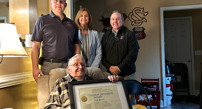 Mr. J. Olin Berry Receives Prestigious  Jefferson Award